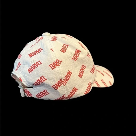 White + Red Marvel Cap - Picture 2 of 3